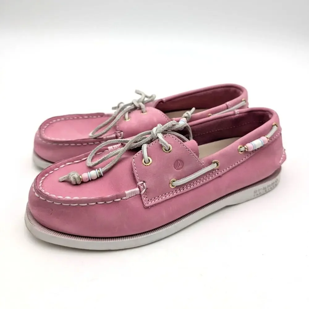 Sperry Authentic Original 2-Eye Boat Shoes Big Kid Mauve Size US5M EU37